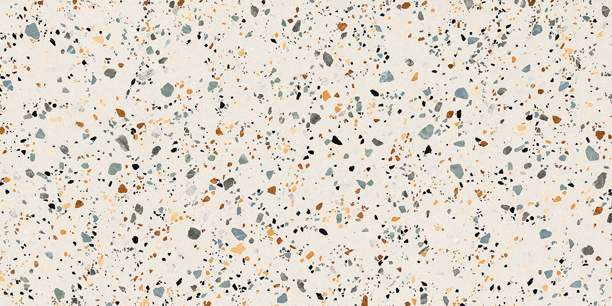 Carrelage Effet Terrazzo Rectifie Gobi Nude 60x120 cm de Prissmacer