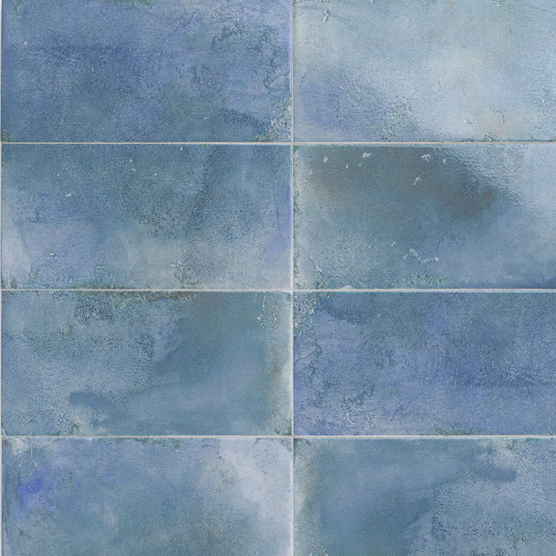 Carrelage Effet Zellige Riviera Bleu 10x30 cm de Mainzu