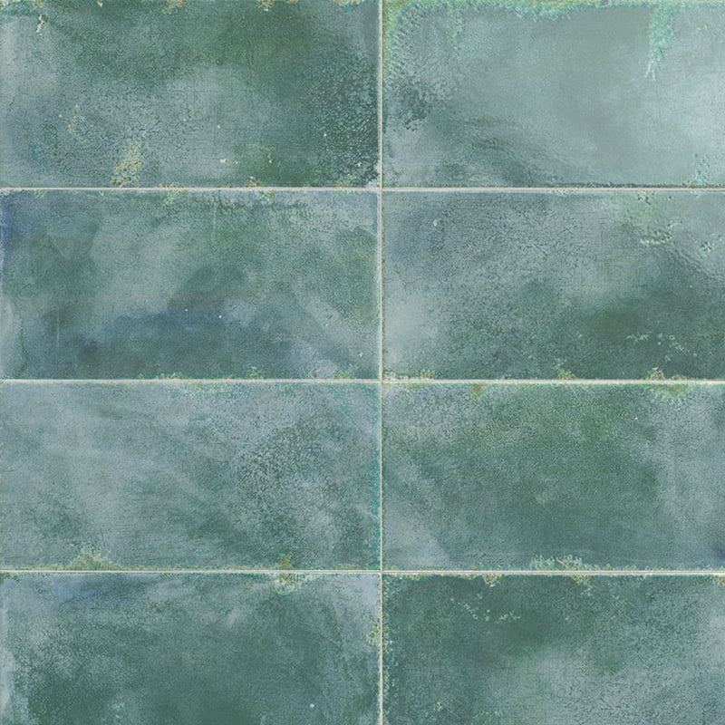 Carrelage Effet Zellige Riviera Turquoise 15x30 cm de Mainzu