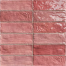 Echantillon Carrelage effet Zellige Positano 6,5x20 cmPositano Rubino