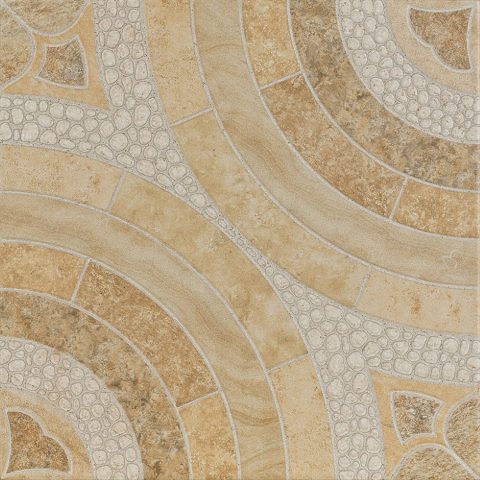 Carrelage Terrasse Effet Pierre Segovia Crema 45x45 cm de Prissmacer