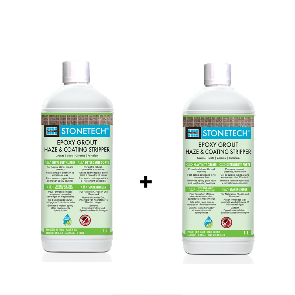 Nettoyant Joint Epoxy Stonetech Grout Haze et Coating Stripper de LaticreteLot de 2 bidons de 1 Litre