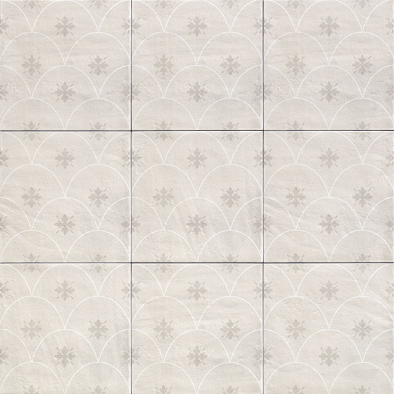 Carrelage Effet Carreau de ciment Glamour White 20x20 cm de Mainzu