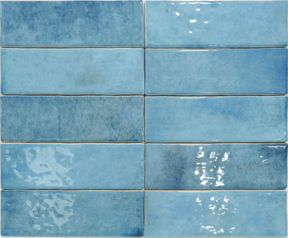 Carrelage Effet Zellige Alfar Azul Prusian 6,5x20 cm de Dune