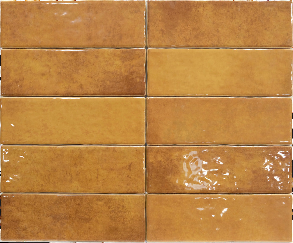 Carrelage Effet Zellige Alfar Caramelo 6,5x20 cm de Dune