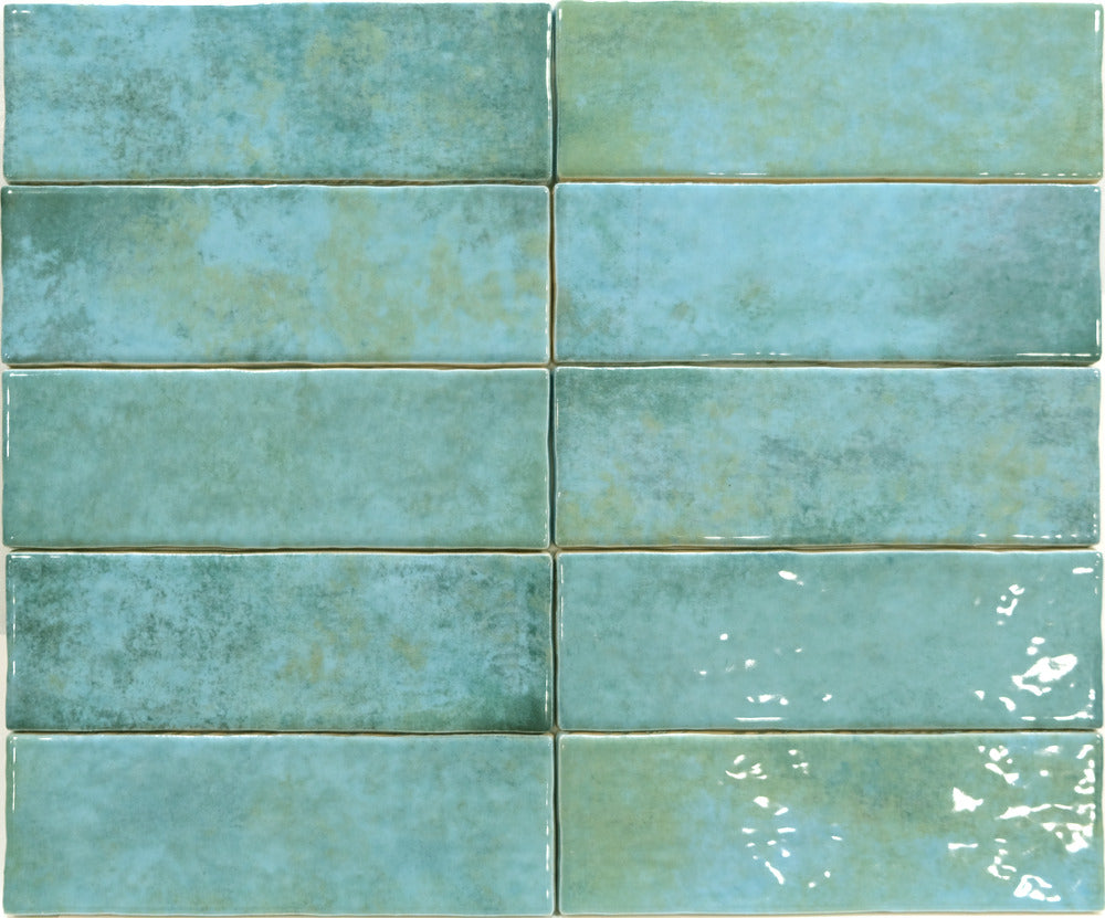 Carrelage Effet Zellige Alfar Turquesa 6,5x20 cm de Dune