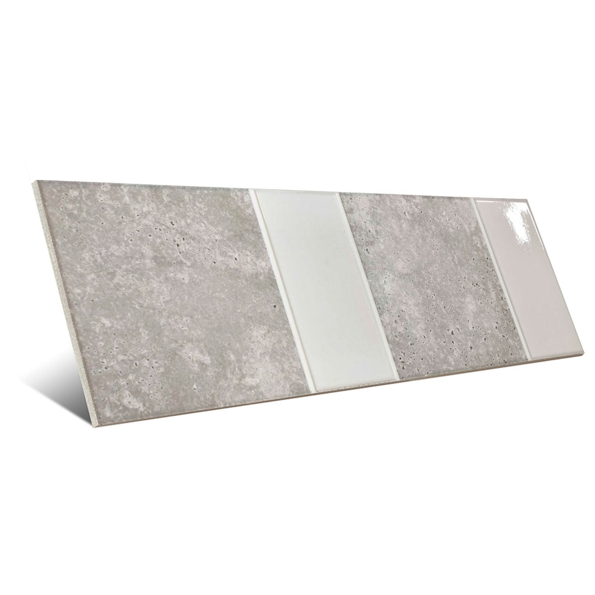 Carrelage Sol et mur Amalfi White Rock 15x45 cm de Realonda