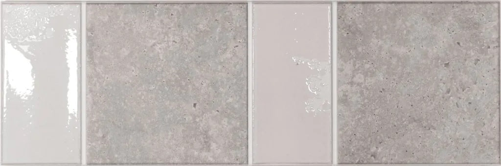 Carrelage Sol et mur Amalfi White Rock 15x45 cm de Realonda
