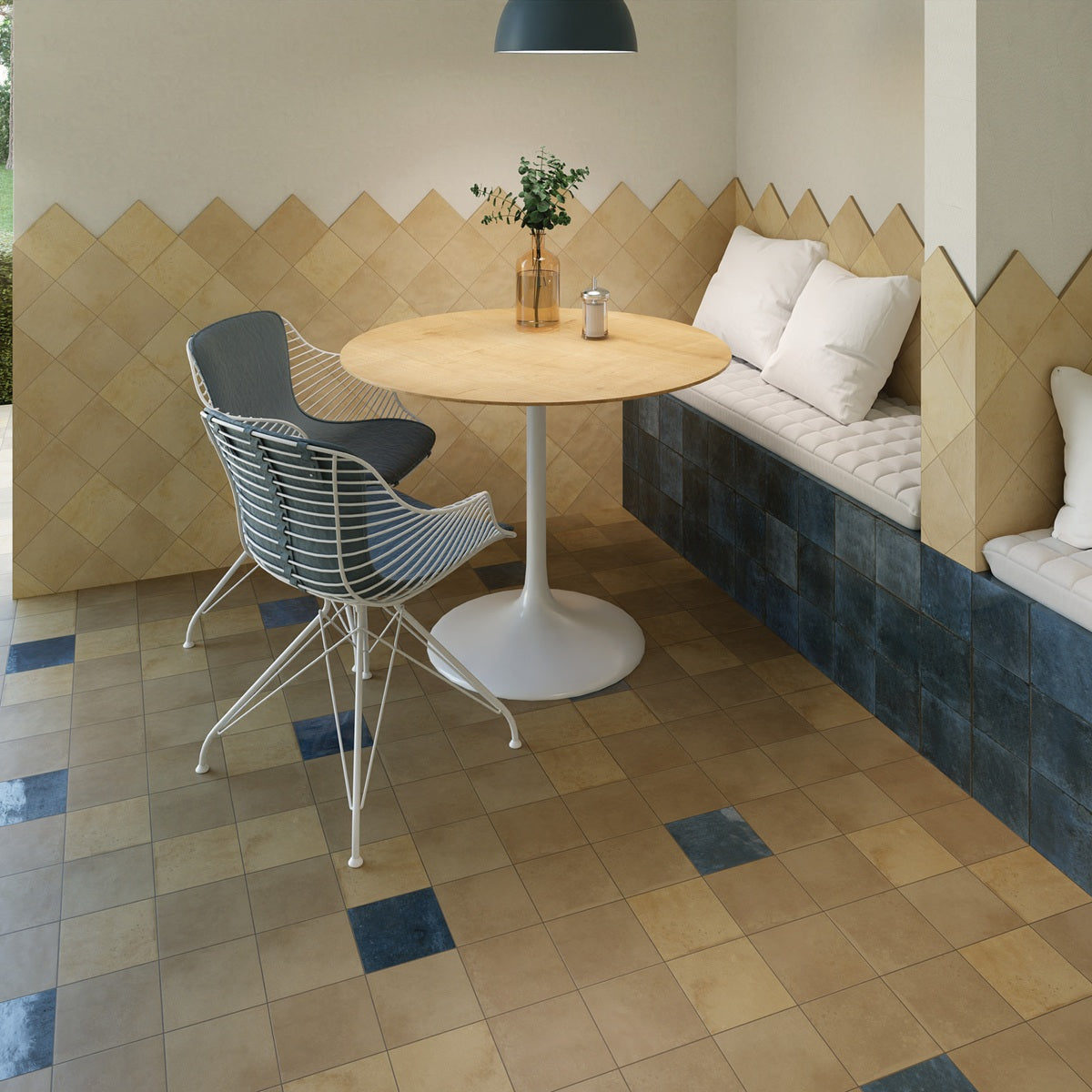 Carrelage Effet Zellige Agadir Cotto Claro Mate 14,7x14,7 cm de Dune