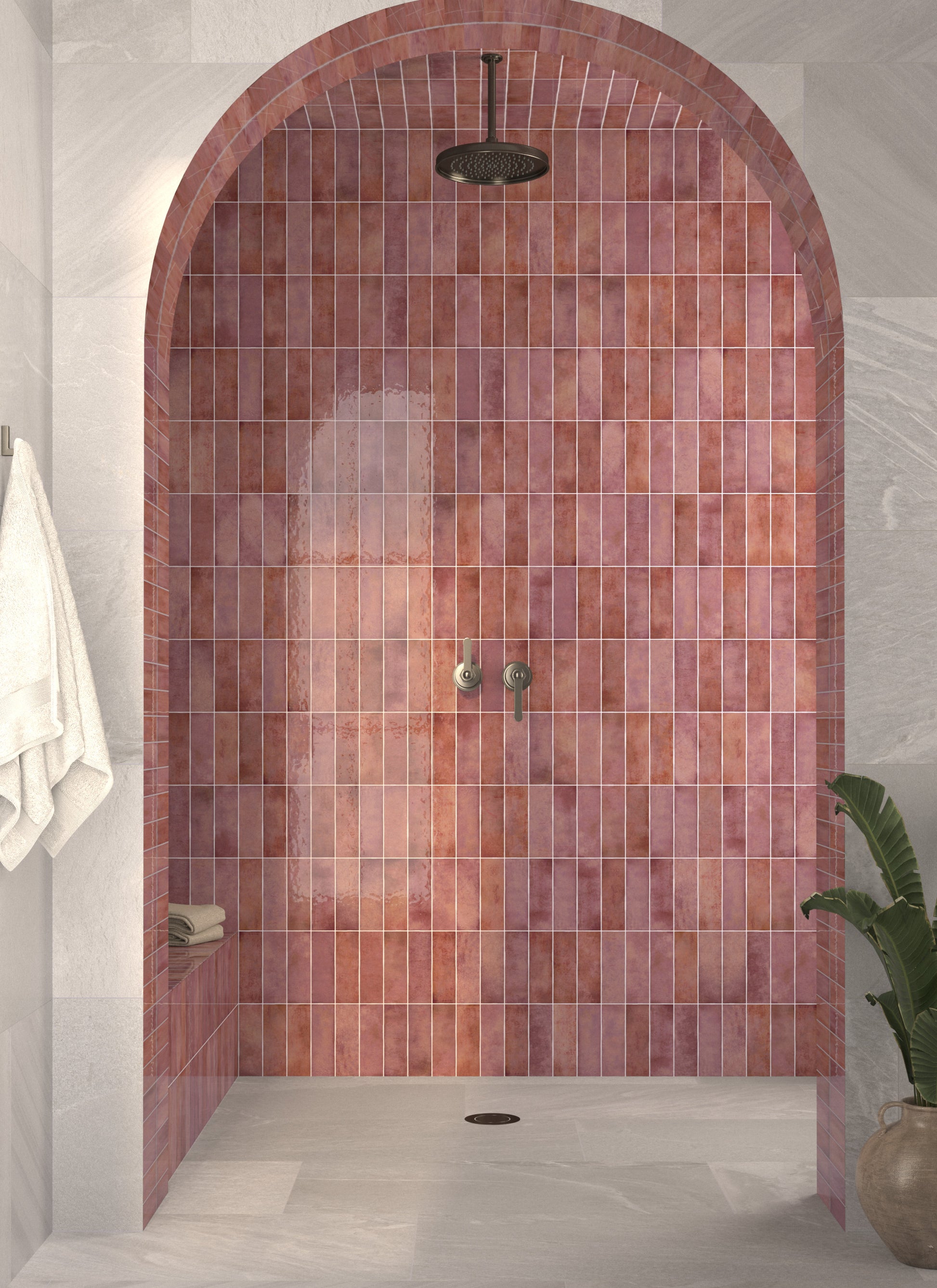 Carrelage Effet Zellige Alfar Grana 6,5x20 cm de Dune
