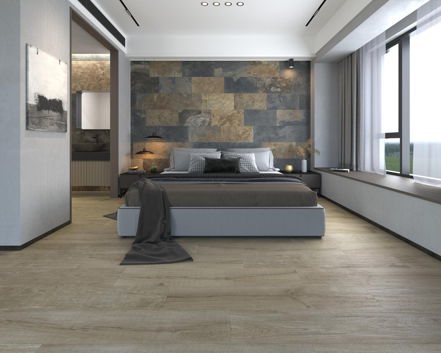 Carrelage Effet parquet Quercus 22x120 cm de Dune