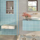 Carrelage Effet Zellige Meknes Hielo Brillant 12,5x12,5 cm de Dune12.5x12.5 cm Boite de 0.938 m²