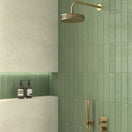 Carrelage Effet Zellige Meknes Verde Brillant 6,2x25 cm de Dune6.2x25 cm Boite de 0.558 m²