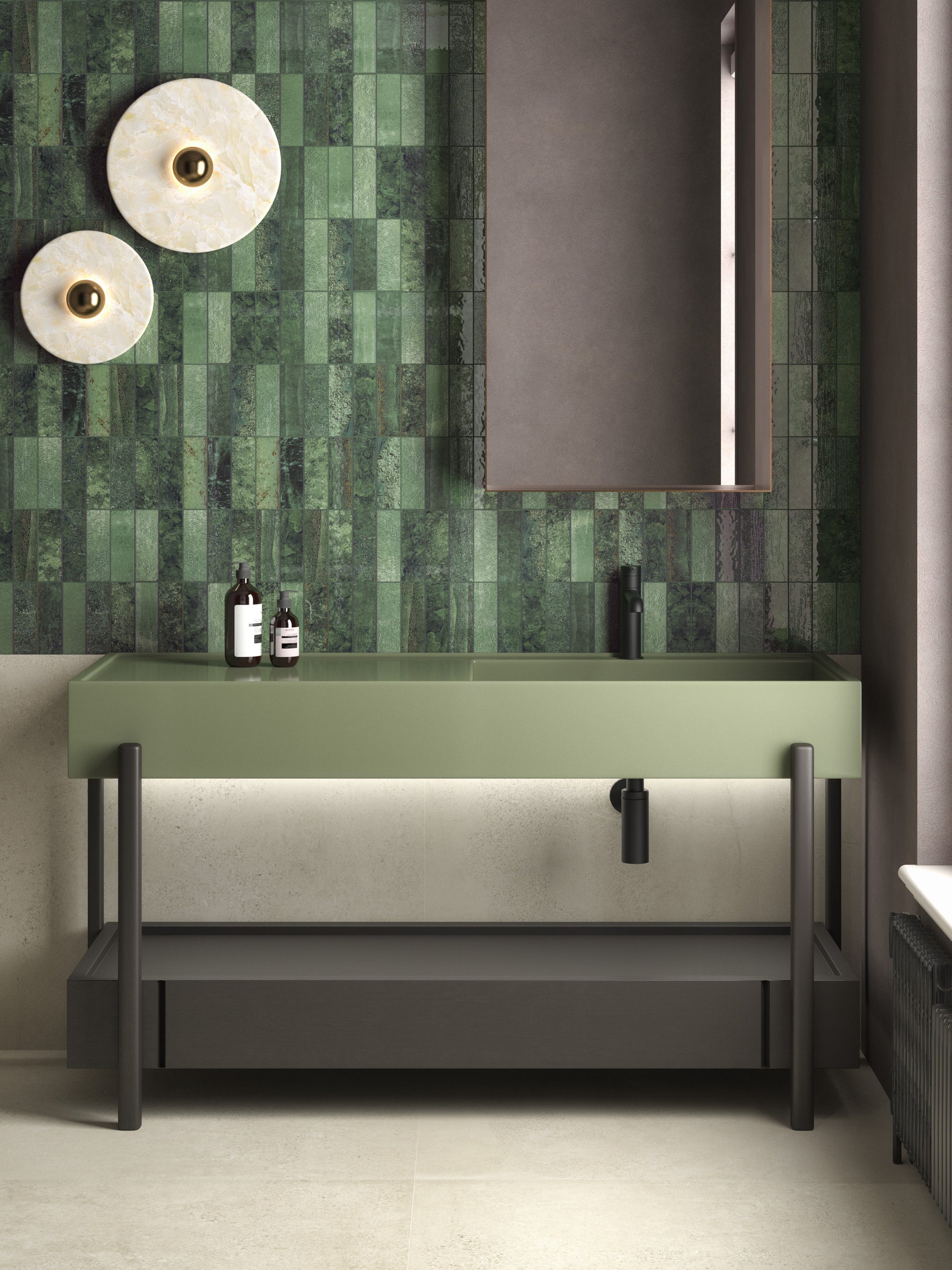 Carrelage Effet Zellige Terraluz Verde 14,7x14,7 cm de Dune