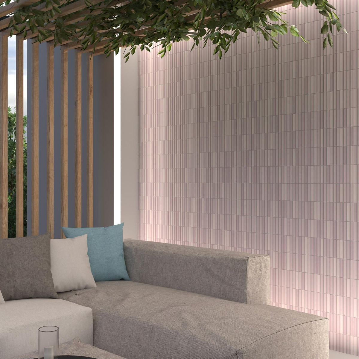 Carrelage Mural Kit Kat Mosaic Lilac Matt 11,5x23,1 cm de Dune