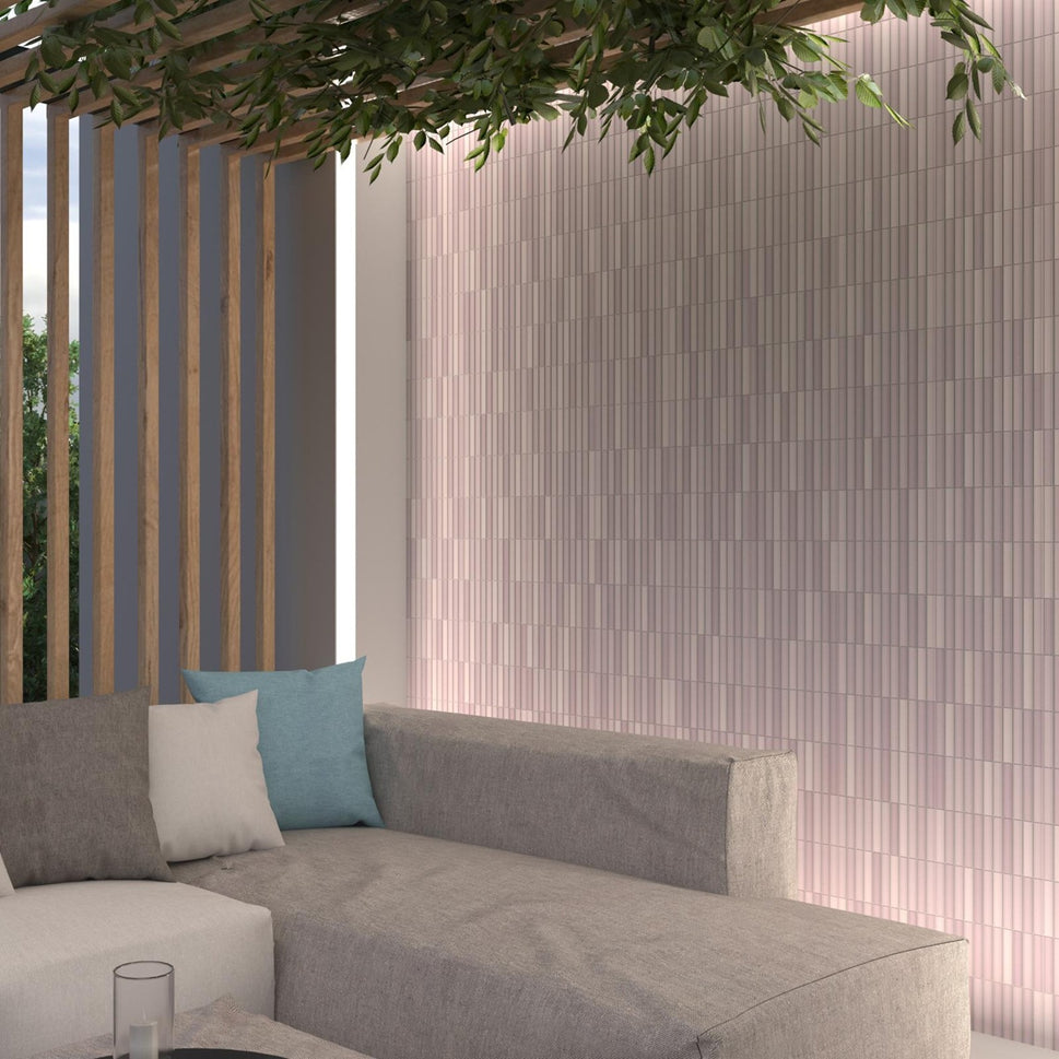 Carrelage Mural Kit Kat Mosaic Lilac Matt 11,5x23,1 cm de Dune