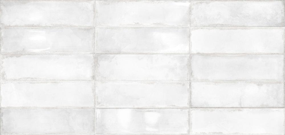 Carrelage effet Zellige Atlantique Blanc 6,9x24 cm de Dune