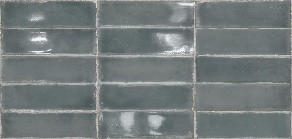 Carrelage effet Zellige Atlantique Bleu 6,9x24 cm de Dune