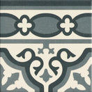 Carrelage Effet Carreau Ciment Centro Florentine Blu 20x20 cm de Mainzu20x20 cm Boite de 1 m² / Frise Florentine Blu