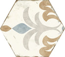 Echantillon Hexagonal effet Carreaux de Ciment Bohemia 21x25 cmLola