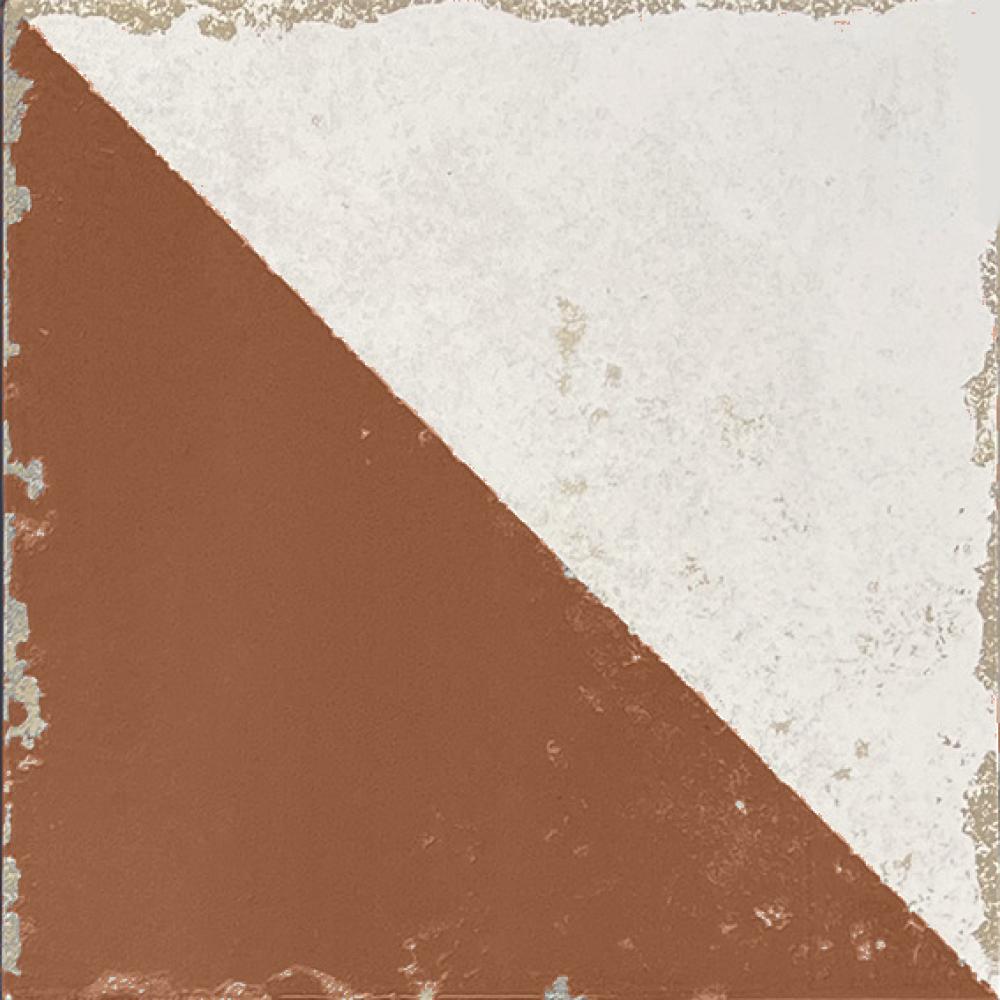 Carrelage Effet Carreau de Ciment Vieilli Cabanyal Teja 20x20 cm de Dune