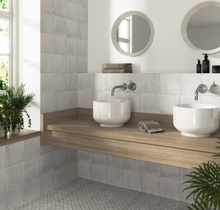 Carrelage Effet Pierre Carino Perla Gray 20x20 cm de Mainzu