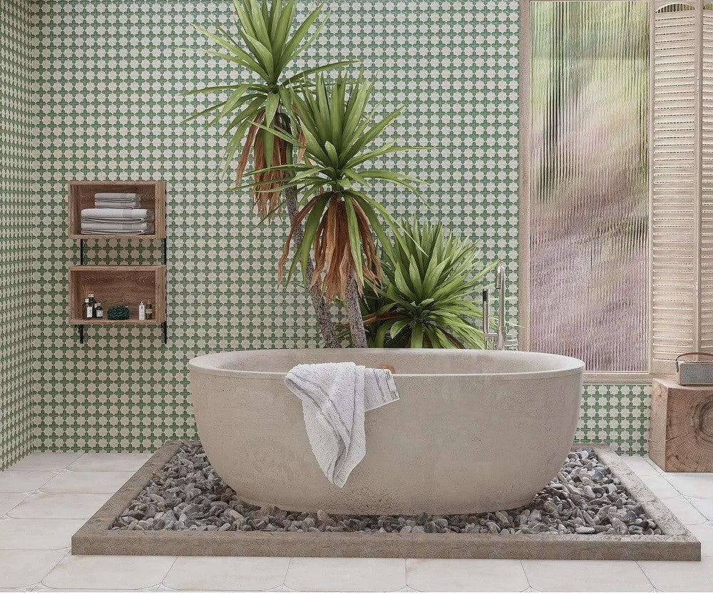 Carrelage Mural Decor Tetuan Arena Emerald  31x56 cm de Realonda