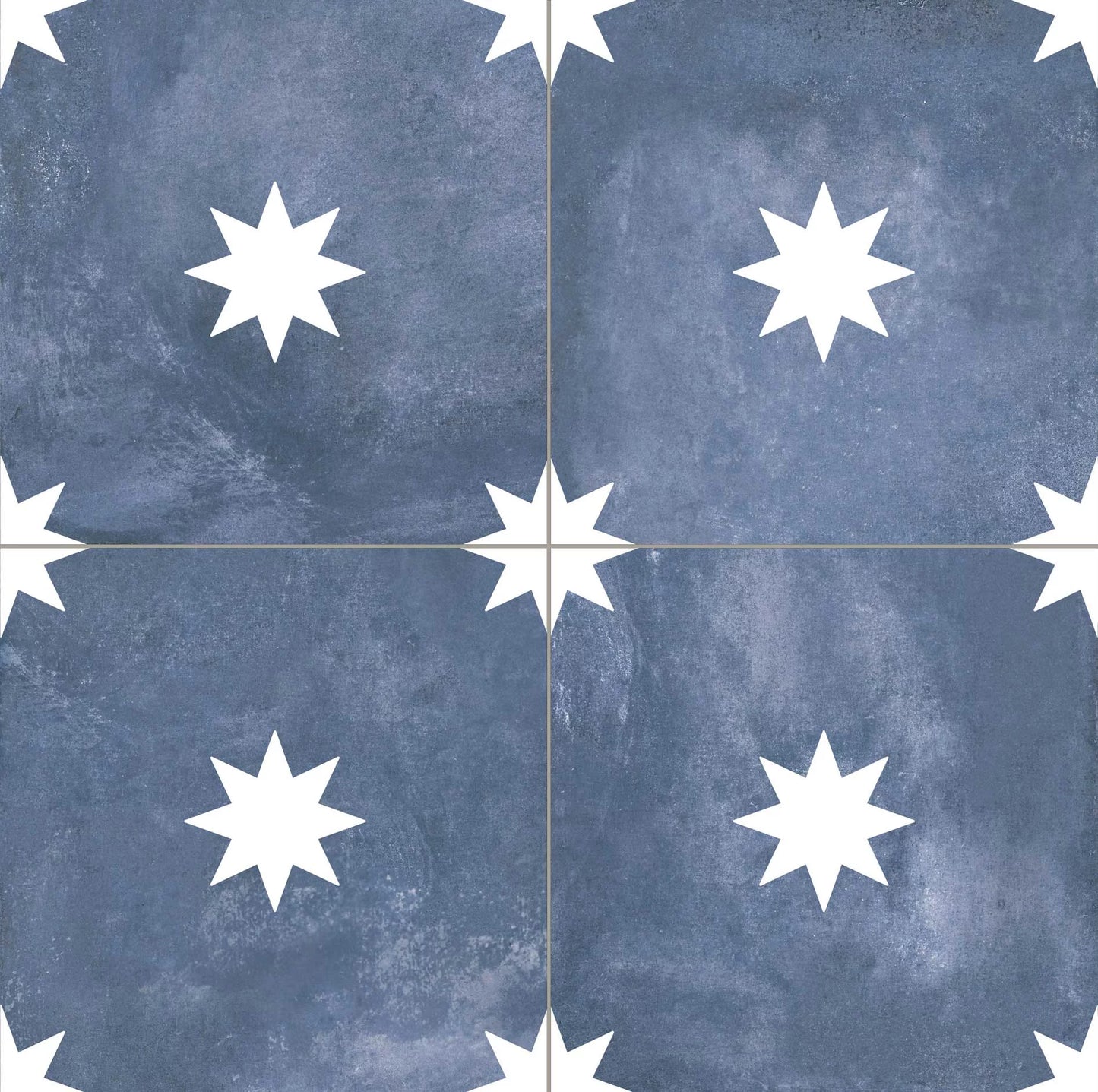 Effet Carreau de ciment Star Navy 44x44 cm de Realonda