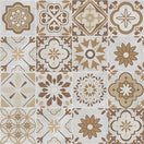 Changer Carrelage Effet Carreau de Ciment Monserrate Brun 33,5 x 33,5 cm 2 image