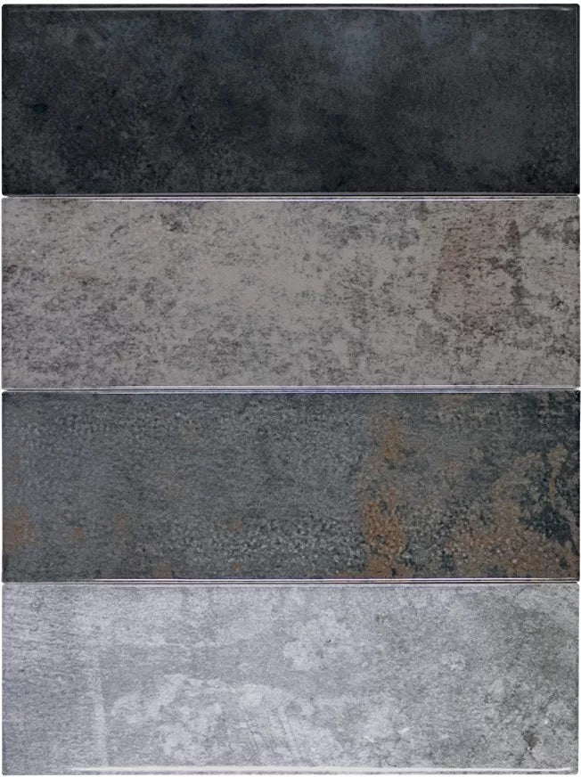 Carrelage Effet Zellige Amazon Negro 7,5x22,5 cm de Cevica