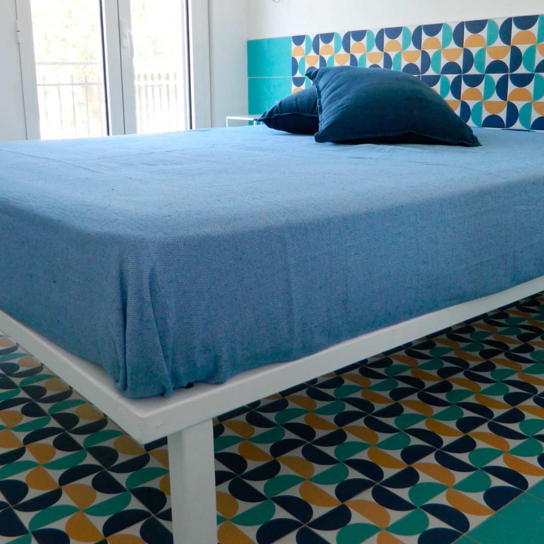 Carrelage Effet Carreau de Ciment Creta 20x20 cm de Dune