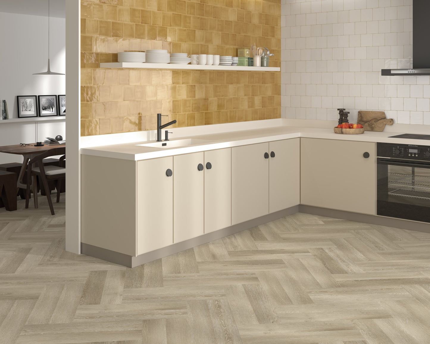 Carrelage Effet Zellige Tabarca Blanco Brillant 15x15 cm de Dune