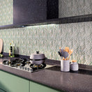 Carrelage Decor Foliage Sage 20x20 cm de Mainzu20x20 cm Boite 1 m²