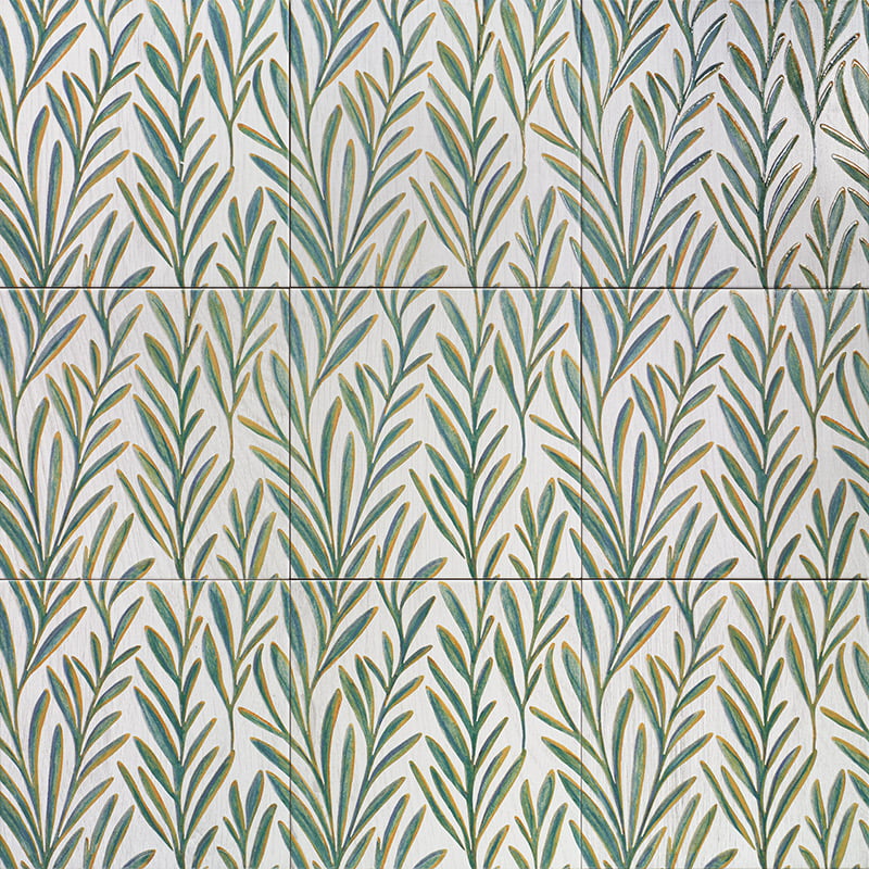 Carrelage Decor Foliage Sage 20x20 cm de Mainzu