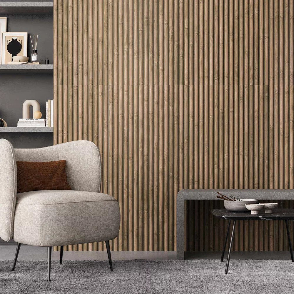 Carrelage Effet Bois Bamboo Walnut 40x120 cm de Realonda