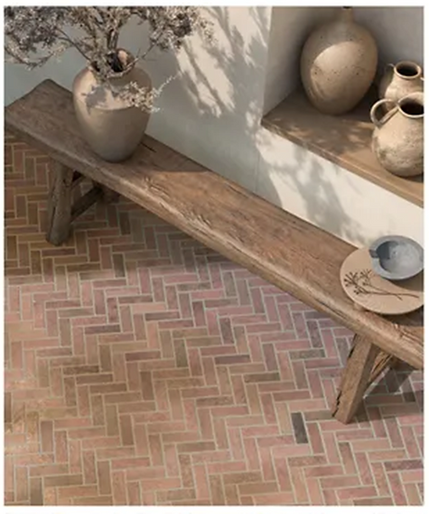 Carrelage effet Brique Coimbra Cotto 40x60 cm de Ecoceramic