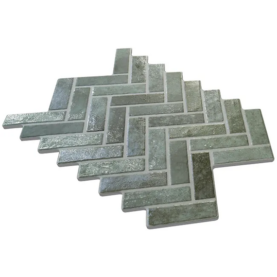 Carrelage effet Brique Coimbra Green 40x60 cm de Ecoceramic