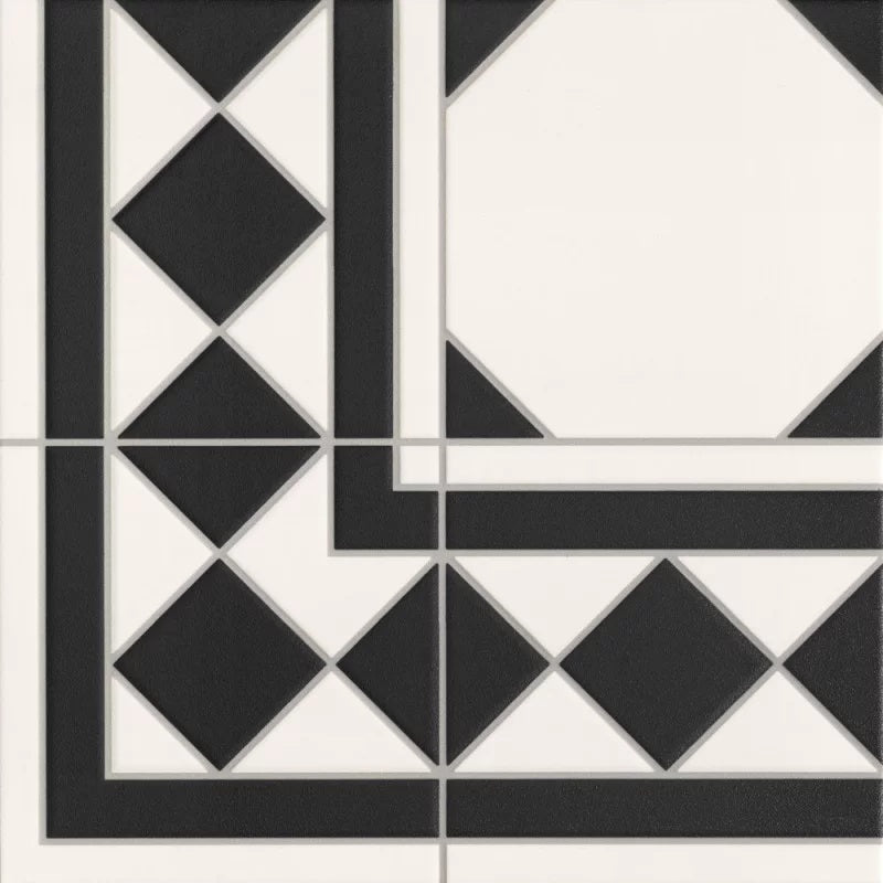 Carrelage Imitation Cabochon Oxford Negro 33x33 cm de Realonda