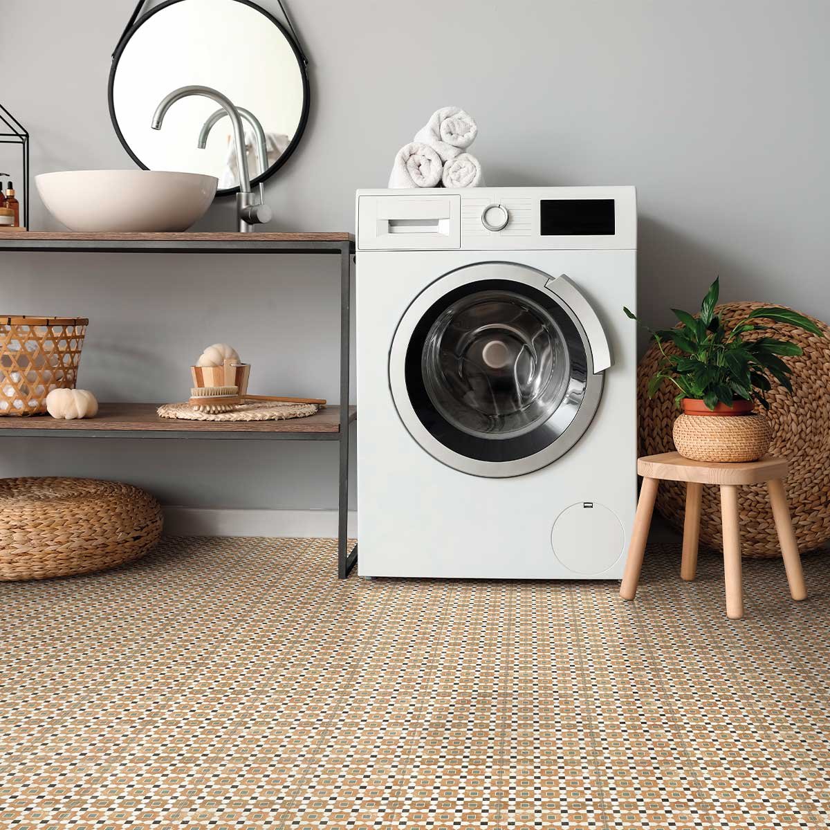 Carrelage Effet Carreau de Ciment Alhambra Tessina 20x20 cm de Nanda Tiles