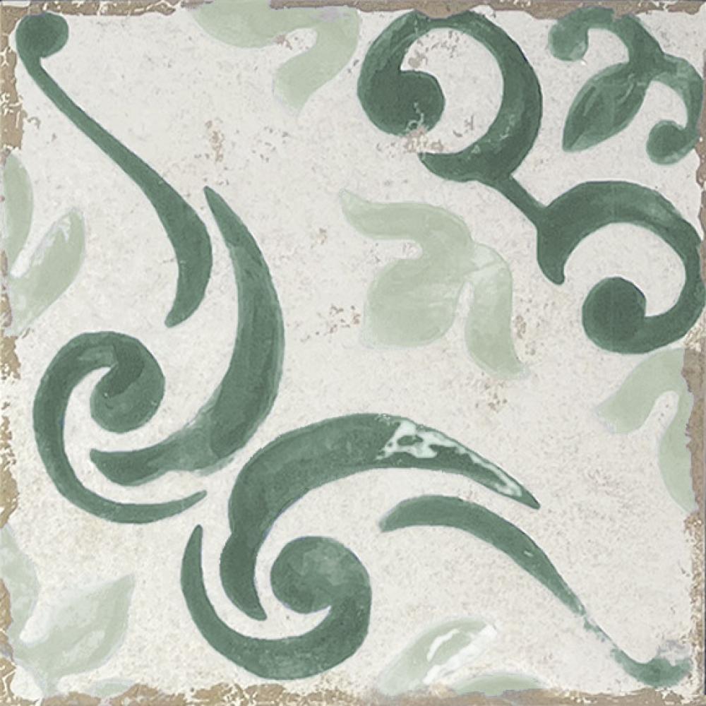 Carrelage Effet Carreau de Ciment Barraquetes Verde 20x20 cm de Dune