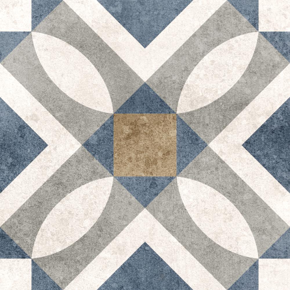 Carrelage Effet Carreau de Ciment Carmine 20x20 cm de Dune