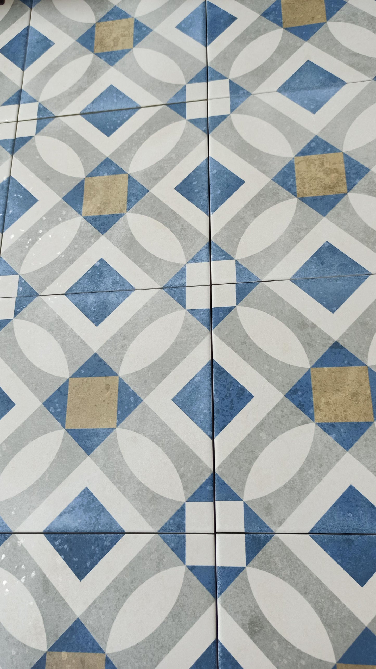 Carrelage Effet Carreau de Ciment Carmine 20x20 cm de Dune