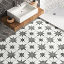 Carrelage Effet Carreau Ciment Estrela Dec 01 33,5x33,5 cm33.5x33.5 cm Boite 1.46 m²