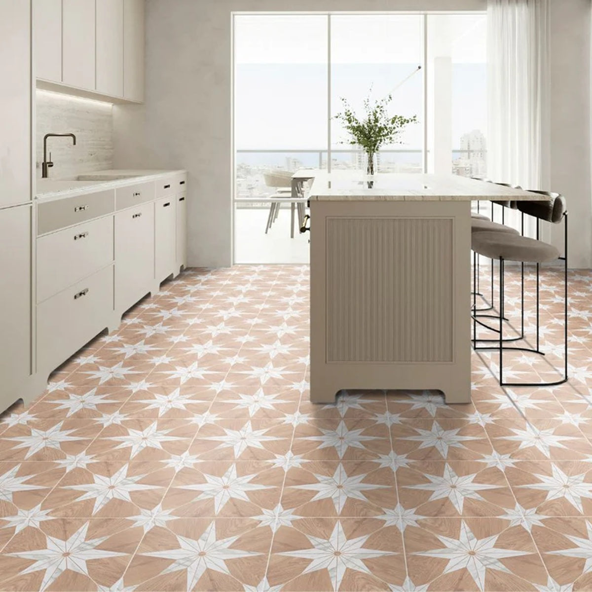 Carrelage Effet Carreau Ciment Estrela Dec 11 33,5x33,5 cm