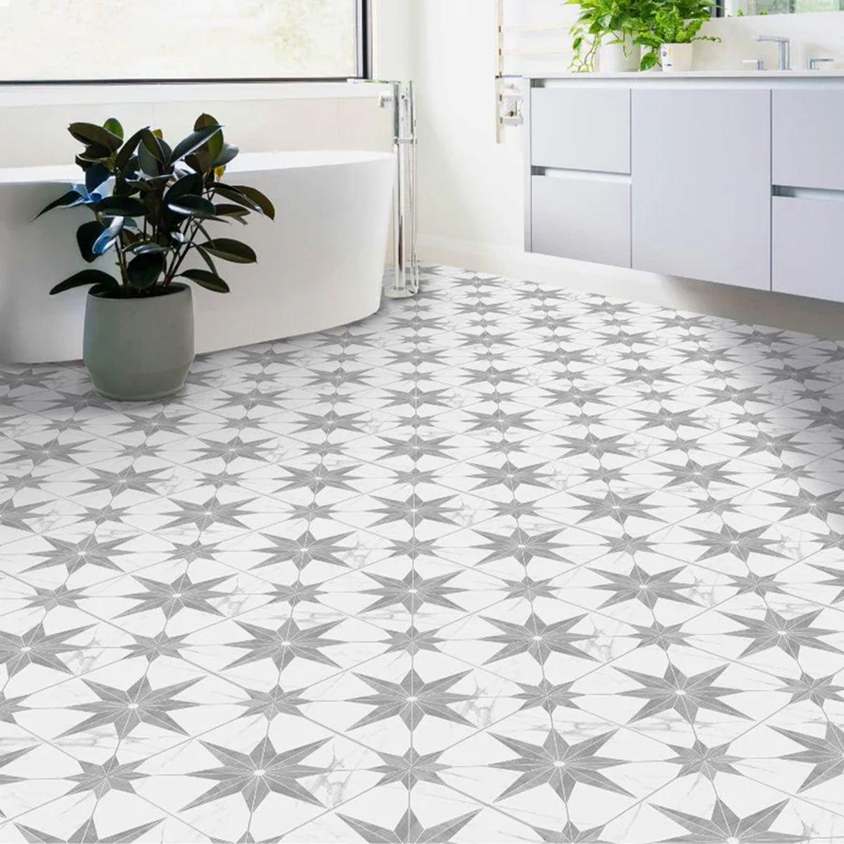 Carrelage Effet Carreau Ciment Estrela Dec 12 33,5x33,5 cm