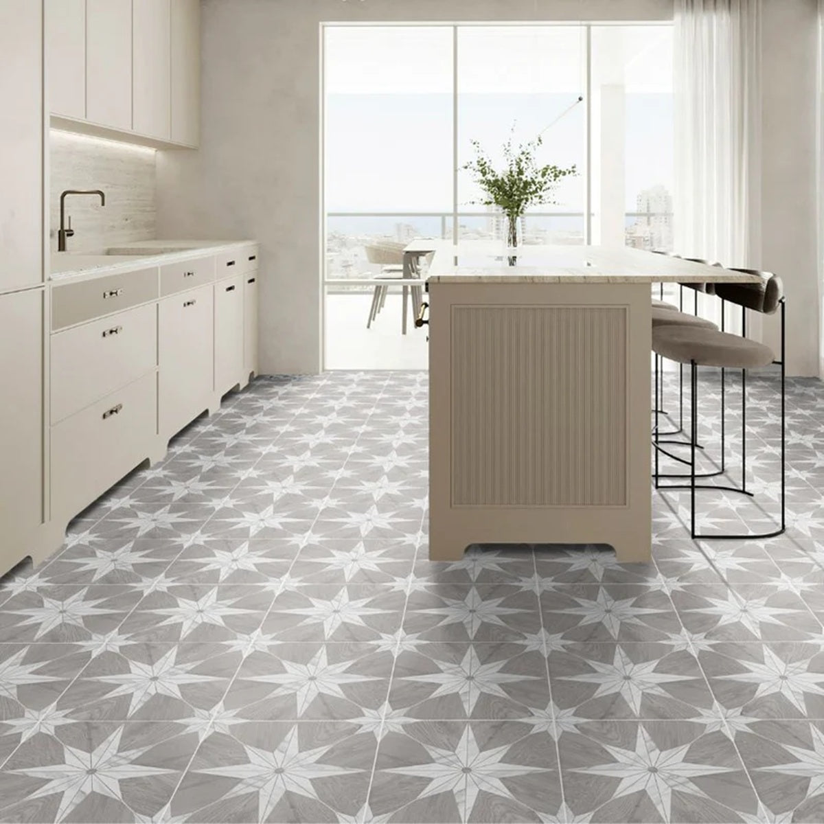 Carrelage Effet Carreau Ciment Estrela Dec 13 33,5x33,5 cm