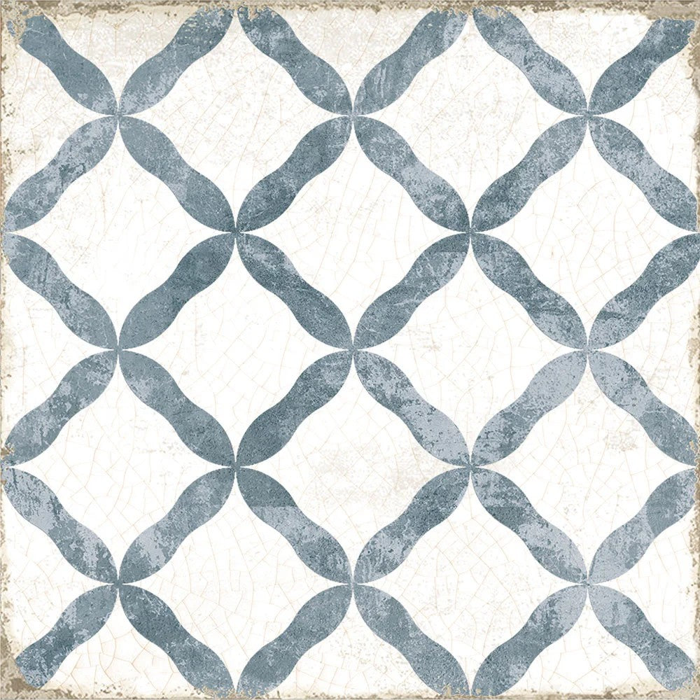 Carrelage Effet Carreau Ciment Grafton Dorset Blue 20x20 cm de Nanda Tiles