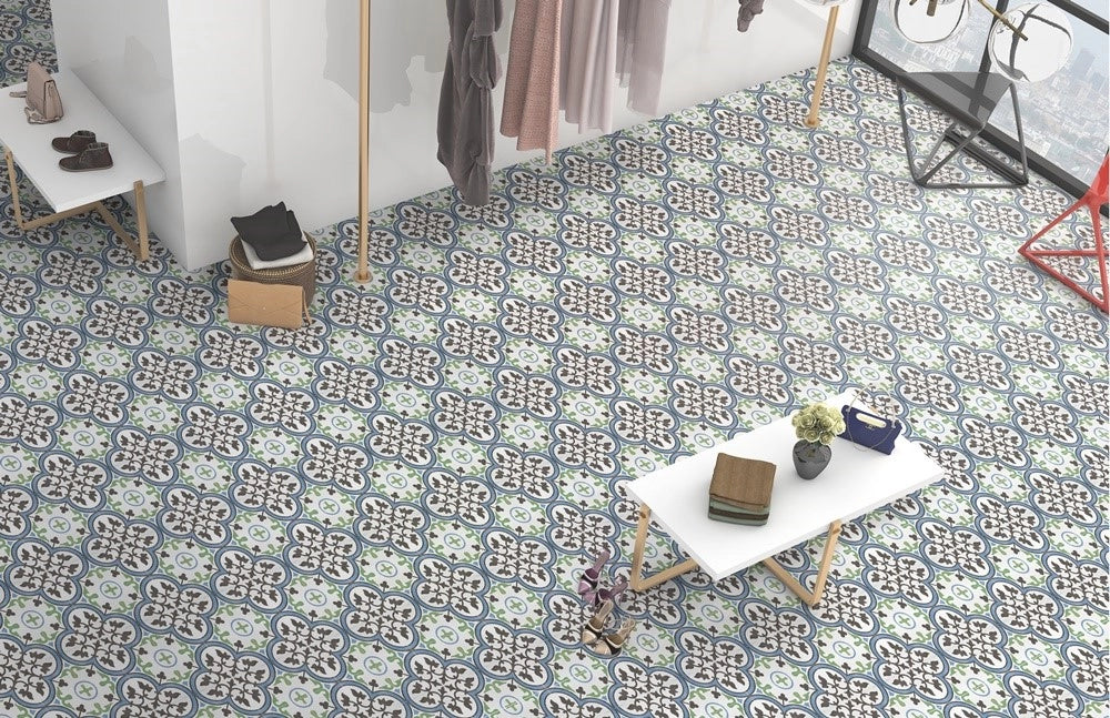 Carrelage Effet Carreau Ciment Hydraulic Broadway Cold 15x15 cm