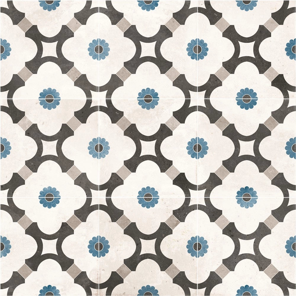 Carrelage Effet carreau de ciment Hydraulic Henley Cold 15x15 cm