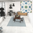 Carrelage Effet carreau de ciment Hydraulic Kelsey Cold 15x15 cmBoite de 1.04 m²